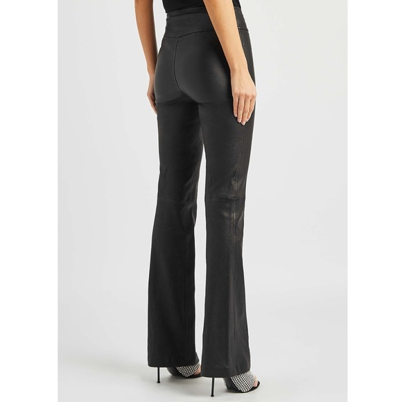 Helmut Lang Leather Bootcut Pants - Picture 7 of 8